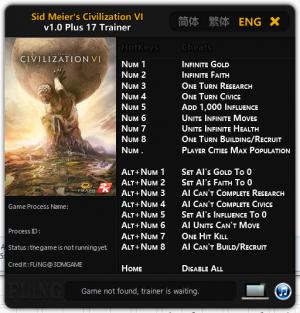 civilization 6 trainer 1.0.0.341